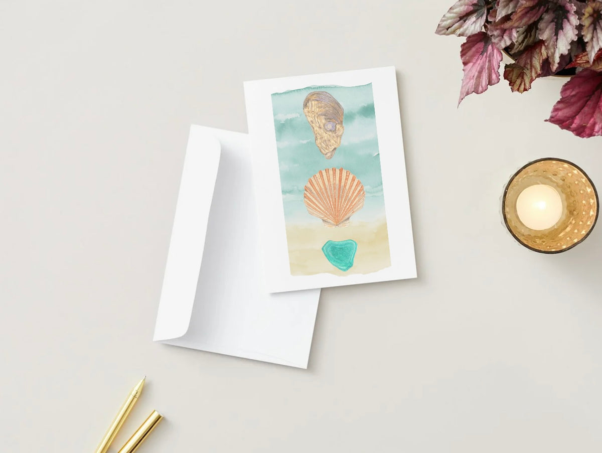 Beach Treasures Greeting Card